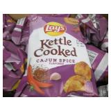 28 2.12ox bags of Lays kettle chips...