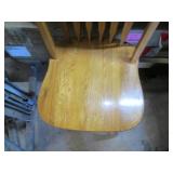 Wood swivel chair...