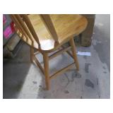 Wood swivel chair...