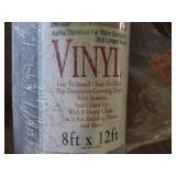 Roll of linoleum, gray wood pattern...