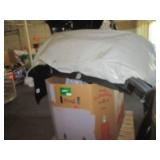 Pallet of truck trim, mainly bumper...