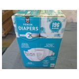 196 size 2 diapers...