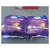 2 10 Packs Tena S/M overnight under...