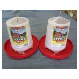 2 count 3Lb hanging poultry feeder...