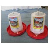 2 count 3Lb hanging poultry feeder...