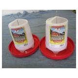 2 count 3Lb hanging poultry feeder...