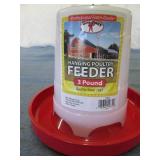 2 count 3Lb hanging poultry feeder...