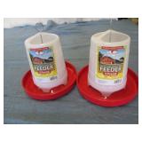 2 count 3Lb hanging poultry feeder...