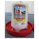 2 count 3Lb hanging poultry feeder...