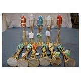 11 Bamboo Table Torches...