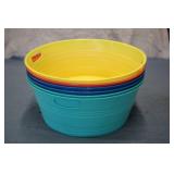 6 Round Party Tubs...