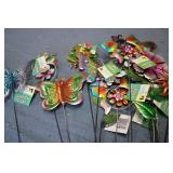 Variety of garden stakes...