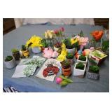 Artificial flower and succulent dis...