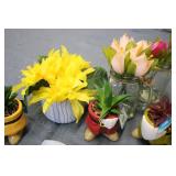 Artificial flower and succulent dis...