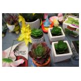Artificial flower and succulent dis...