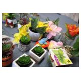 Artificial flower and succulent dis...