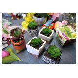 Artificial flower and succulent dis...