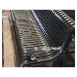 Lot of (2) Metal Park Benches