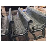 Lot of (2) Metal Park Benches