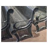 Lot of (2) Metal Park Benches