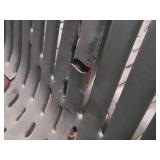 Lot of (2) Metal Park Benches