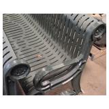 Lot of (2) Metal Park Benches