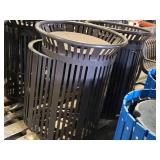 Lot of (2) Commercial Trash Can Receptacle