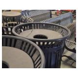 Lot of (2) Commercial Trash Can Receptacle