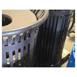 Lot of (2) Commercial Trash Can Receptacle
