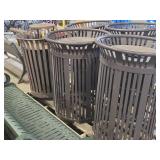 Lot of (3) Commercial Trash Can Receptacle