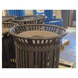 Lot of (3) Commercial Trash Can Receptacle