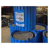 Lot of (4) Commercial Recycling Receptacle (round)