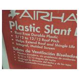 Lot of (1 Box) Air Vent Inc Airhawk Plastic Exhaust Vent | Slant Back Roof 6-piece
