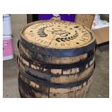53-Gallon White Oak Whisky / Bourbon Barrel / Yellowstone logo