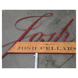 Display Sign / Josh Cellars logo