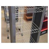 Metal Rolling Display Rack / E & J Gallo Winery logo