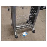 Metal Rolling Display Rack / E & J Gallo Winery logo