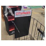 Metal Newpaper / Magazine Rack / City Pages logo