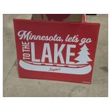 Metal Sign / Leinen Kugel