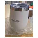 Metal Travel Cup / Bonterra Organic Vineyards logo / 12-oz