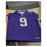 Jersey by NFL On Field Apparel / #9 JJ McCarthy Minnesota Vikings logo / Size Adult XL