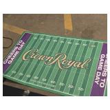 Football Field theme Welcome Mat / Crown Royal logo
