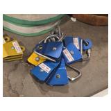Lot of (6) DBI Sala Rollgliss Rescue Mate Single Sheave Rigging Pulley with Locking Caribiner