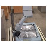 Vintage Overhead Projector with Metal Rolling Cart