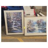 Lot of (2) Framed Wall Art by Michael Shofield - Spring Creek, Gregory