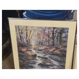 Lot of (2) Framed Wall Art by Michael Shofield - Spring Creek, Gregory