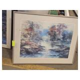Lot of (2) Framed Wall Art by Michael Shofield - Spring Creek, Gregory