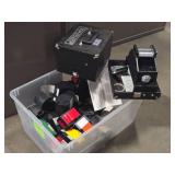 Vintage Leteron Econ-O-Sign II Model C Vinyl Sign Maker / Labeling Machine with Many Cartridges
