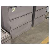 Lot of (3) Metal Lateral File Cabinet 4-drawer 36" wide x 18" deep x 4