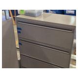 Lot of (3) Metal Lateral File Cabinet 4-drawer 36" wide x 18" deep x 4